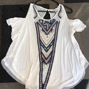 Free people off the shoulder shirt